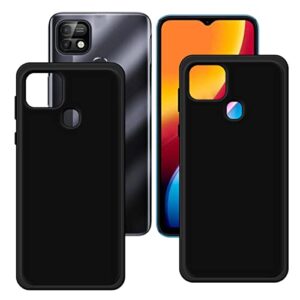 lmlqsz [2 pack] black cover for infinix smart 5 pro, flexible silicone slim fit soft tpu shell cute back case rubber protective case for infinix smart 5 pro (6,52")