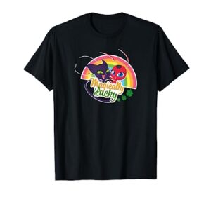 miracuous ladybug st patrick's day magically lucky kwamis t-shirt
