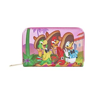 loungefly wallet walt disney archives: 3 caballeros wallet, amazon exclusive