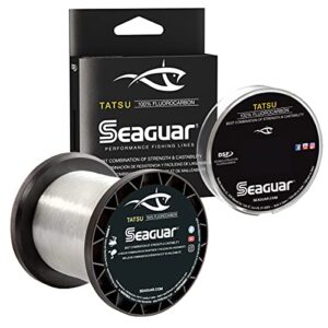 seaguar tatsu 100% fluorocarbon fishing line dsf, 22lbs, 1000yds break strength/length - 22ts1000