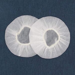 Fancystyle Pack of 200 Disposable Headphone Covers Sanitary Earpad Covers White 11cm