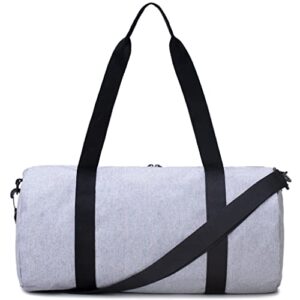 Jadyn 19” Barrel Womens Duffel/Gym/Weekender Bag (Heather Gray)