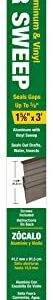 Frost King B59/36H Premium Aluminum and Vinyl Door Sweep 1-5/8-inch by 36-inches, Brown - 2-Pack