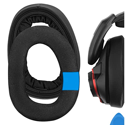 Geekria Sport Cooling Gel Replacement Ear Pads for Sennheiser GSP 600, GSP 670, GSP 500 Professional Gaming GSP 601, GSP 602 Headphones Ear Cushions, Ear Cups Cover Repair Parts (Black)