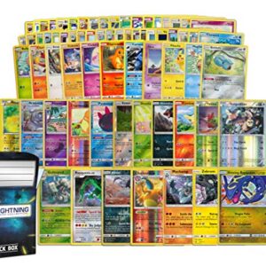 Lightning Card Collection Value Pack - Includes 50 Cards and a Deck Box Compatible with Pokemon Cards