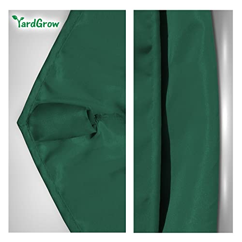 YardGrow 8.2ft 6 Ribs Patio Umbrella Replacement Canopy Market Umbrella Top Fit Outdoor Umbrella Canopy (Canopy Only) (Green)