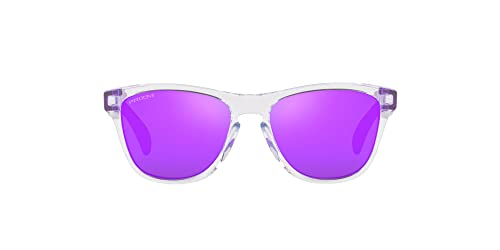 Oakley Youth OJ9009 Frogskins XXS Square Sunglasses, Clear/Prizm Violet, 48 mm