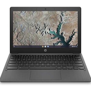 HP Chromebook 11-inch Laptop, MediaTek MT8183(2f)-Core Processor, MediaTek Integrated Graphics, 4 GB RAM, 32 GB SSD, Chrome OS (11a-na0027nr, Ash Gray) (Renewed)