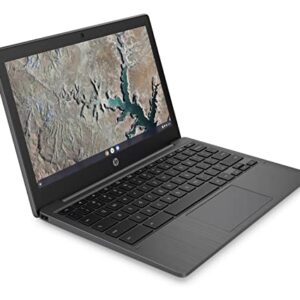 HP Chromebook 11-inch Laptop, MediaTek MT8183(2f)-Core Processor, MediaTek Integrated Graphics, 4 GB RAM, 32 GB SSD, Chrome OS (11a-na0027nr, Ash Gray) (Renewed)