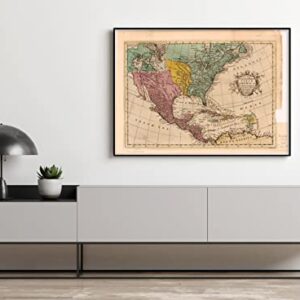 1763 Map| A new and accurate map of North America, laid down according to the latest, and m