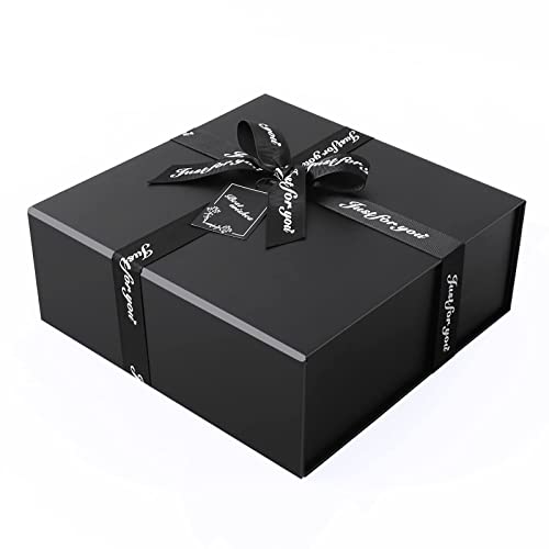 JiaWei Gift Box 8.2x7.5x3.5 Inches, Halloween Thanksgiving Christmas Children's Day, Magnetic Gift Box, Collapsible Bridesmaid Proposal Box, Decorative Gift Box for Present, Wedding,Christmas