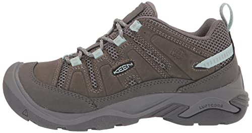 KEEN Women's Circadia Vent Low Height Breathable Hiking Shoes, Steel Grey/Cloud Blue, 8.5