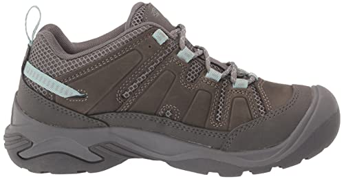 KEEN Women's Circadia Vent Low Height Breathable Hiking Shoes, Steel Grey/Cloud Blue, 8.5