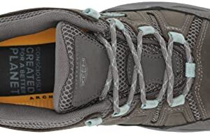 KEEN Women's Circadia Vent Low Height Breathable Hiking Shoes, Steel Grey/Cloud Blue, 8.5