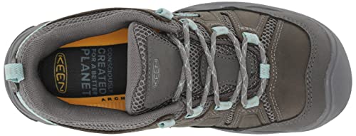 KEEN Women's Circadia Vent Low Height Breathable Hiking Shoes, Steel Grey/Cloud Blue, 8.5