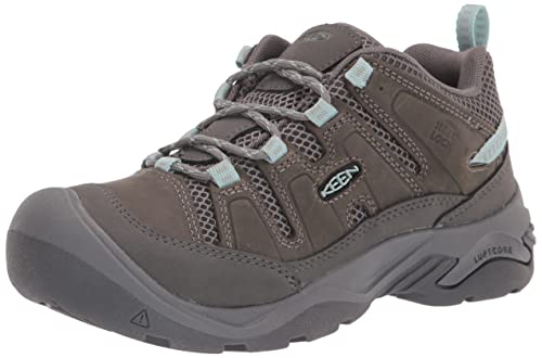 KEEN Women's Circadia Vent Low Height Breathable Hiking Shoes, Steel Grey/Cloud Blue, 8.5