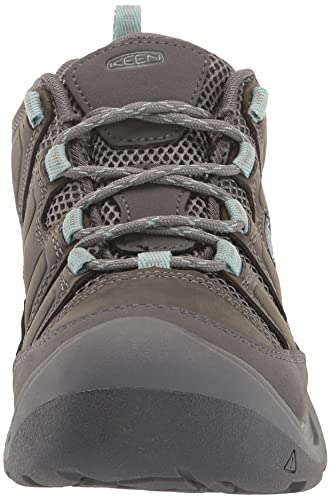 KEEN Women's Circadia Vent Low Height Breathable Hiking Shoes, Steel Grey/Cloud Blue, 8.5