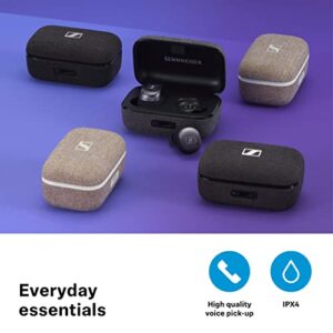 Sennheiser MOMENTUM True Wireless 3 Earbuds -Bluetooth In-Ear Headphones for Music and Calls with ANC, Multipoint connectivity, IPX4, Qi charging, 28-hour Battery Life Compact Design - Graphite