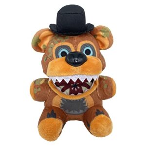 Twisted Freddy Plush Toy,Five Nights at Freddy's plushies, FNAF All Character Stuffed Animal Doll Children's Gift Collection,8”