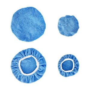 UTSAUTO 6Pcs Car Polisher Pads 9-10 Inches Microfiber Polishing Bonnet Pads Cover Car Buffer Bonnet Car Wax Polisher Kit