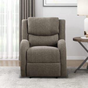 lexicon raven wall-huger power recliner, brown