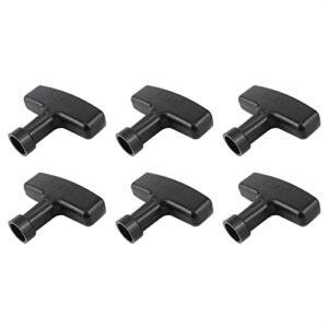 tiseker 6 pieces lawn mower pull handle recoil starter for honda gx120, gx160, gx200, gx240, gx270, gx340, gx390 lawnmower replacement