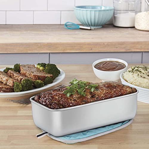 Homikit Loaf Pan Set of 3, 9 x 5 Inch Stainless Steel Loaf Pans for Baking Bread, Medium Metal Meatloaf Cake Pan Great for Home Kitchen, Oven & Dishwasher Safe, Rust Free