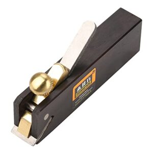 mini wood planer, 3 inch wood hand planer ebony woodworking plane for planing surface smoothing & flat bottom trimming wood perfect for carpenter diy wood cutting tool