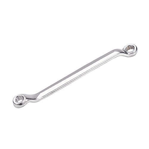 Jutagoss 5.5mm x7mm 12 Point Offset Double Box End Wrench Polished Finish Cr-V