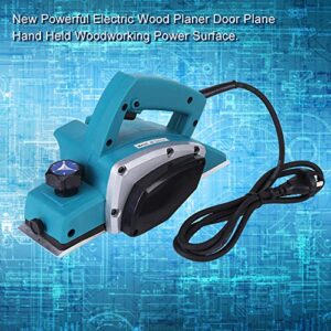 Electric Wood Planer Hand Held, 16000Rpm Hand Planer with Adjustable Planing Depth Power Planer for Woodworking Chamfer Home Use