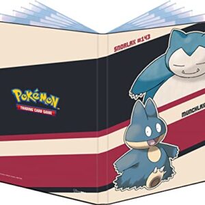 Ultra PRO - Pokémon Snorlax & Munchlax (9-Pocket Portfolio) - Protect & Store up to 90 Standard Size Collectible Trading Cards or 180 Double-Loaded Cards,Great for Collectible Cards, & Gaming Cards