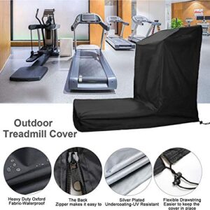 Iptienda Treadmill Cover, Folding or No-Folding Treadmill Cover with Zipper, Dustproof Waterproof Cover for Sports Running Machine