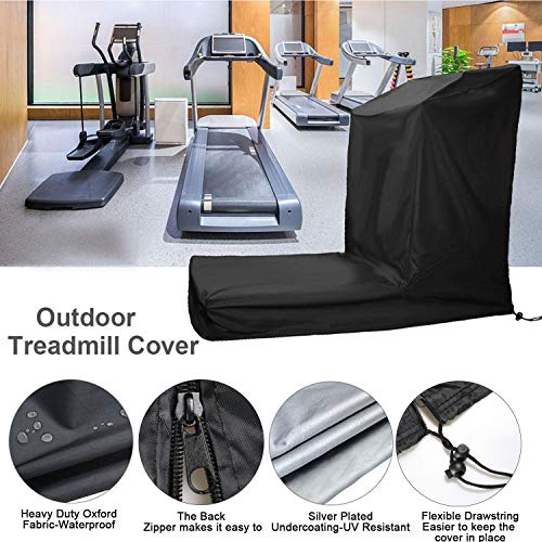 Iptienda Treadmill Cover, Folding or No-Folding Treadmill Cover with Zipper, Dustproof Waterproof Cover for Sports Running Machine