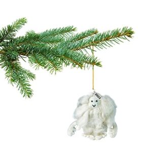 Yeti Christmas Ornament, Sasquatch, Big Foot - Felt Ornaments 2023 - Fair Trade, Hand Felted Made in Nepal - Comes in an Organza Bag so It's Ready for Giving