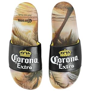 corona extra beach graphics men's sandals slides-large