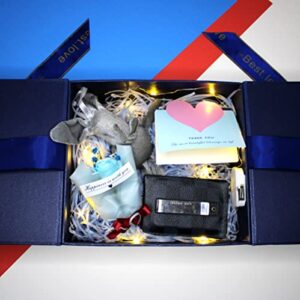 Money Box for Cash Gift Pull- Money Gift Box for Cash Gift Ideas-Love Box with Money Pull Out KIT & Automatic ON/Off String Light - Birthday Money Pull Box Surprise Money Box.