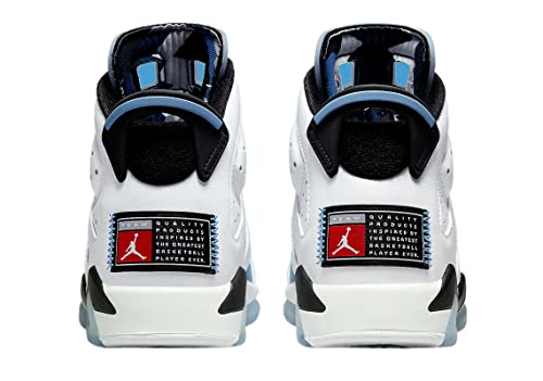 Jordan Boy's Air Jordan 6 Retro (Big Kid) University Blue/White/Black/College Navy 4 Big Kid M