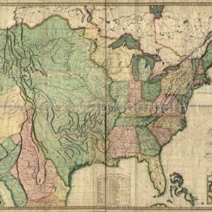 1816 Map| Map of the United States of America : with the contiguous British and Spanish pos