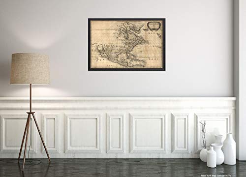 1650 Map| North America| Amerique septentrionale Map Size: 16 inches x 24 inches