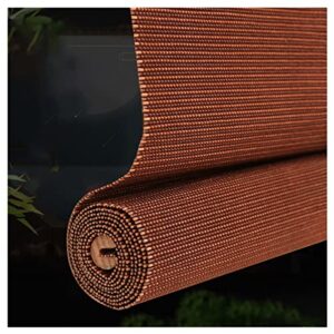 lijinbo exterior roller shades decoration fence blinds light filter ventilation fence privacy awning for deck gazebo patio back yard,45 sizes bamboo (color : brown, size : 0.67x1.2m)