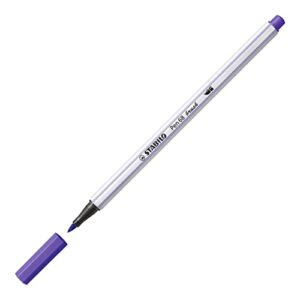 STABILO Premium Fibre-Tip Pen with Brush Tip Pen 68 brush - ARTY - Pack of 24 - Assorted Colours