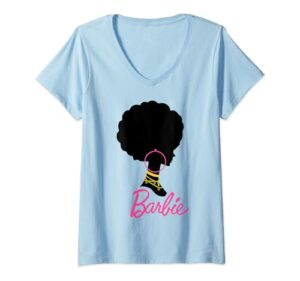 barbie - afro barbie v-neck t-shirt