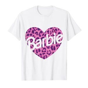 Barbie - Leopard Heart Logo T-Shirt