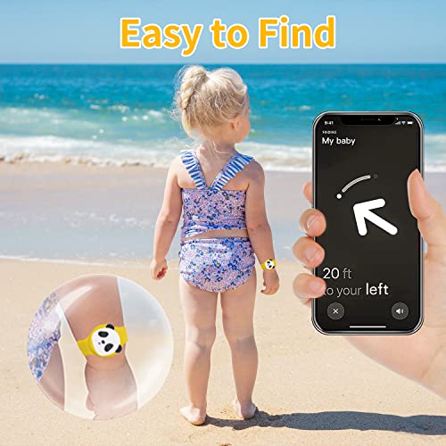 2PACK Holder for Apple Airtag, Air Tag DIY Cute Toddler Hidden Adjustable Watch Band Anti-Lost Waterproof Silicone Case