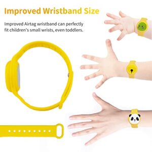 2PACK Holder for Apple Airtag, Air Tag DIY Cute Toddler Hidden Adjustable Watch Band Anti-Lost Waterproof Silicone Case