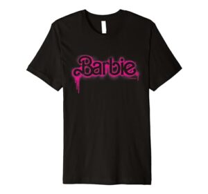 barbie - barbie spray paint stencil logo premium t-shirt