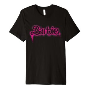 Barbie - Barbie Spray Paint Stencil Logo Premium T-Shirt