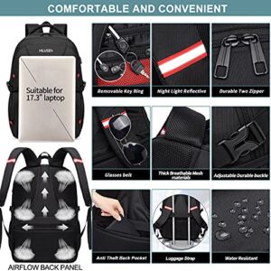 Lunch Bag Backpack, Insulated Cooler Lunch Box Backpack, Extra Large 17inch Travel Laptop Backpack 50L with USB Charging Port, Water Resistant Big work Backpack for Men Women , Grey