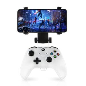 echzove xbox series x controller phone clip, xbox one controller mobile phone mount adjustable phone holder clamp for xbox series s/x, xbox one s/x, xbox one controllers