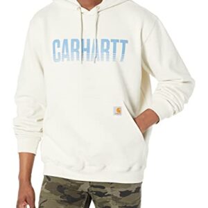 Carhartt Men's Loose Fit Midweight Logo Graphic Sweatshirt 105824, Malt, X-Large